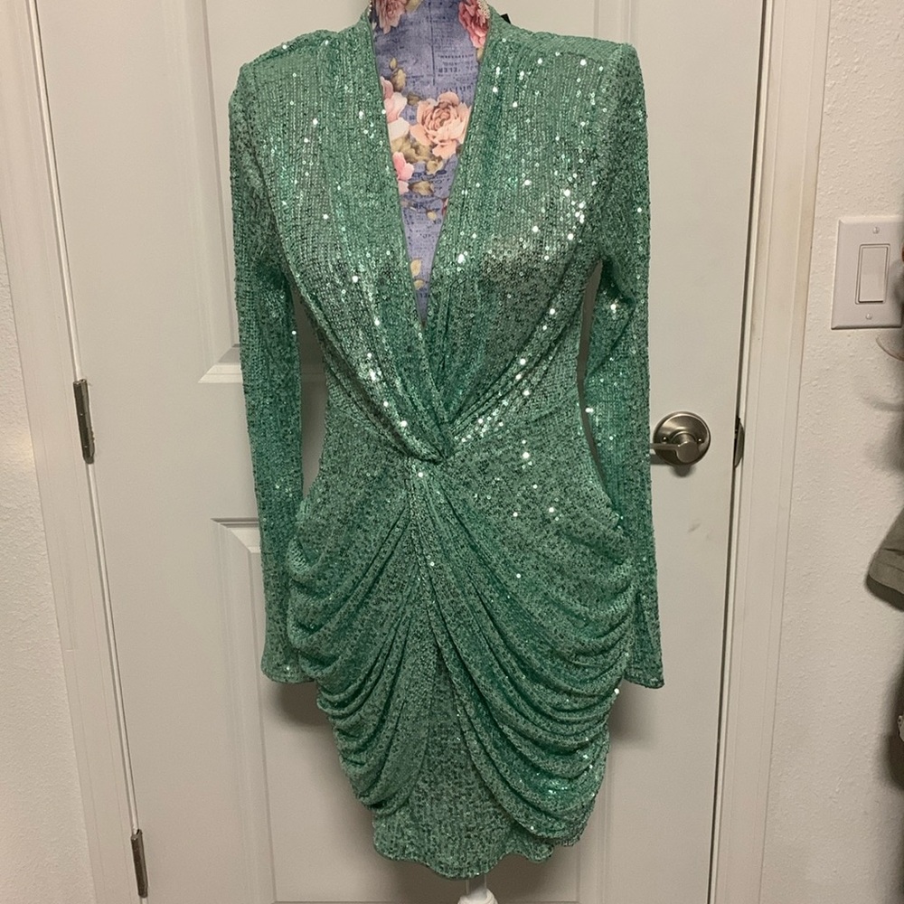 Mint Sparkling Coaktail dress